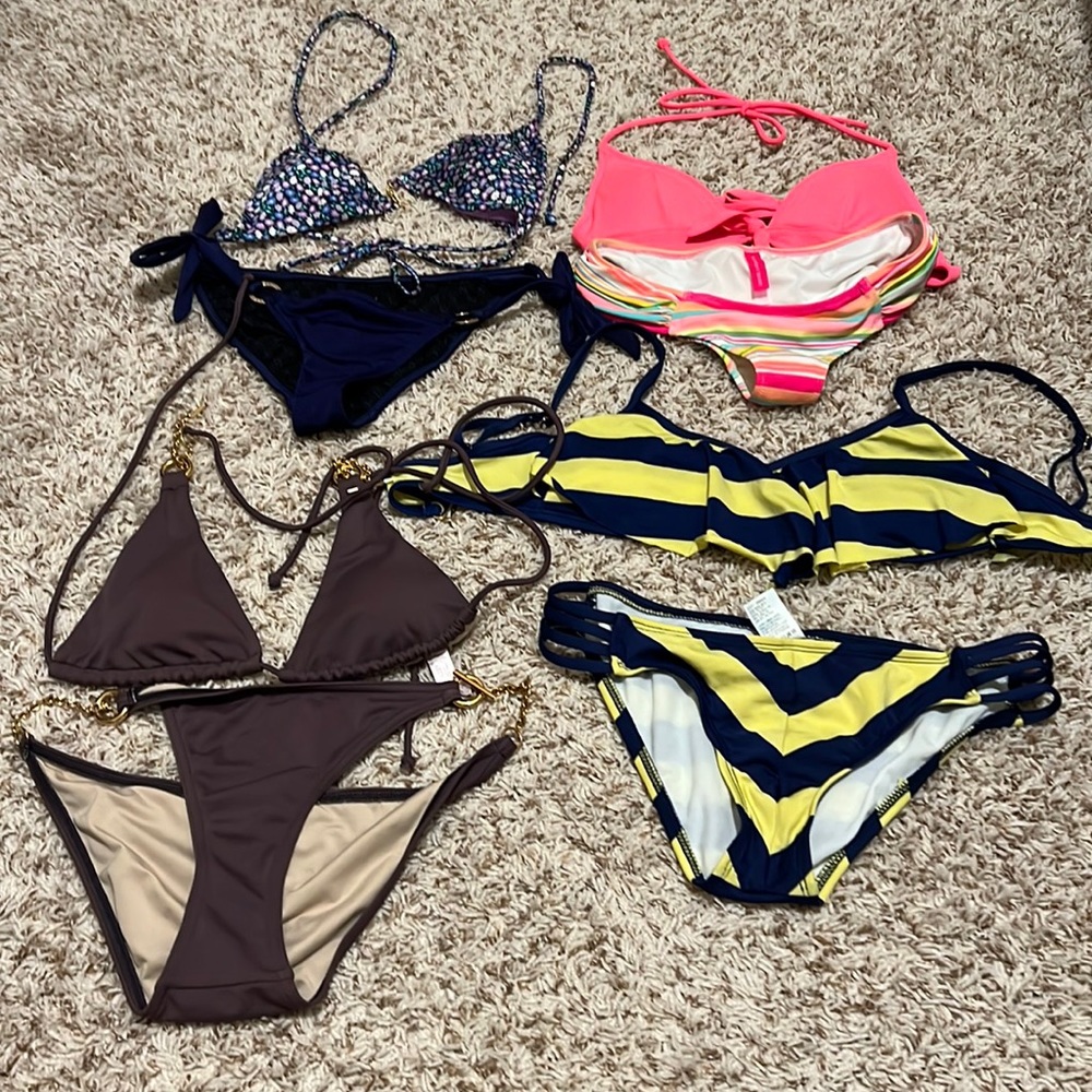 4 EUC Size S bikini sets (3 - Victoria’s Secret; 1 - Gianni Bini)